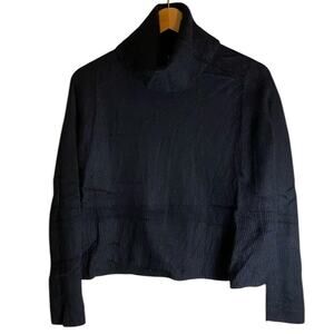 ATHLETA Aspen Women’s Black Cashmere Wool Blend Turtleneck Sweater Size XXS